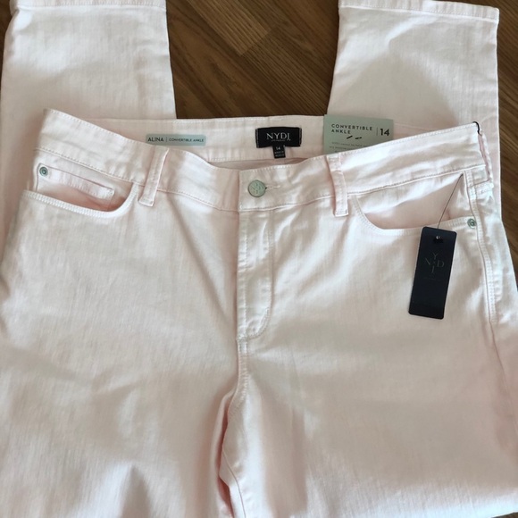 NYDJ Pale Pink Alina Convertible Ankle Jean - Picture 9 of 16
